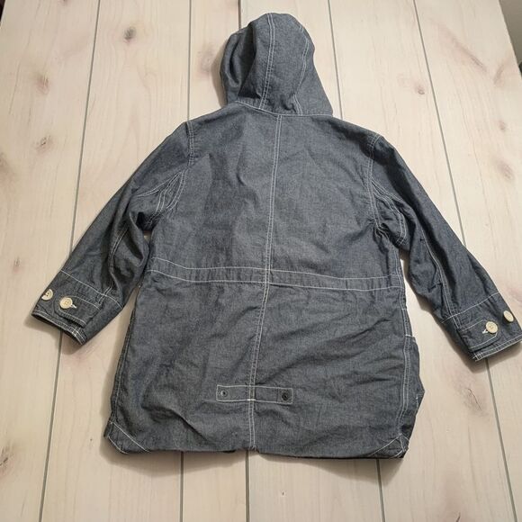 girls S gap kids jean jacket with hood - Picture 6 of 6